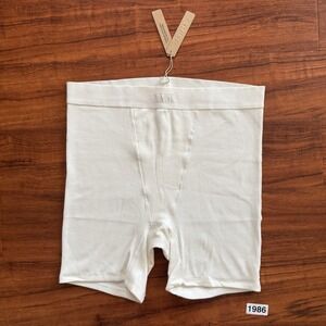 SKIMS sold out sold na COTTON RIB BOXER Sizena  L In Marble